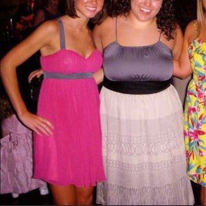 Walter by Walter Baker pink/gray racer back dress